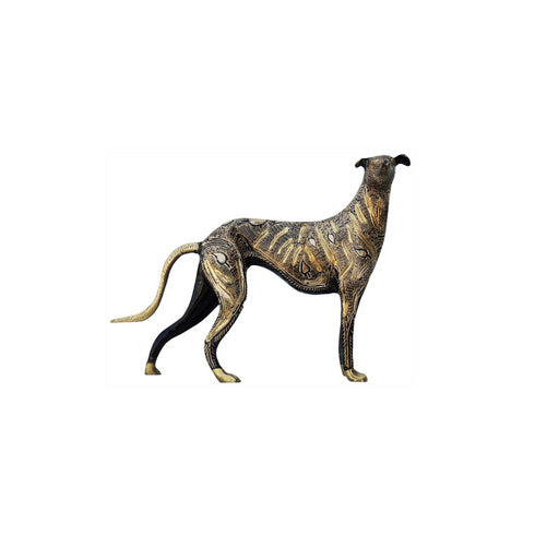 Brass Showpiece Dog Statue 1.145kg